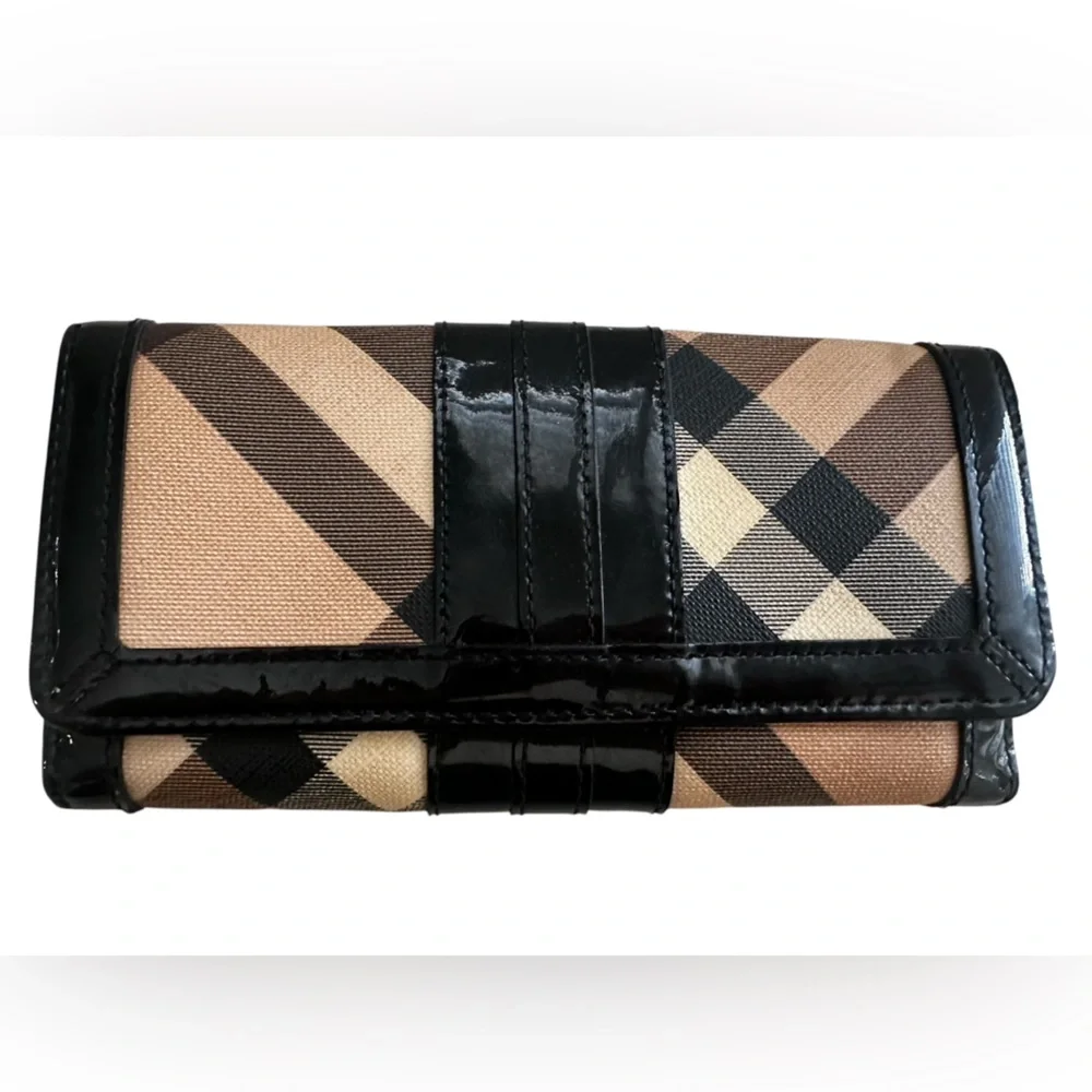 Burberry Super Nova Check Continental Wallet Purse
